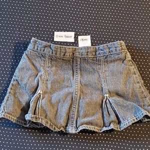 Gray Jean skirt with built in short